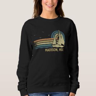 Wisconsin Madison Zeilboot Zomer Trui