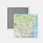Wisconsin Magneet (Voorkant / Achterkant)