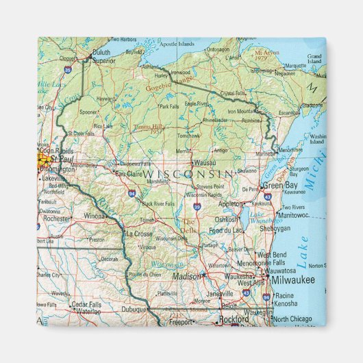 Wisconsin Magneet (Voorkant)