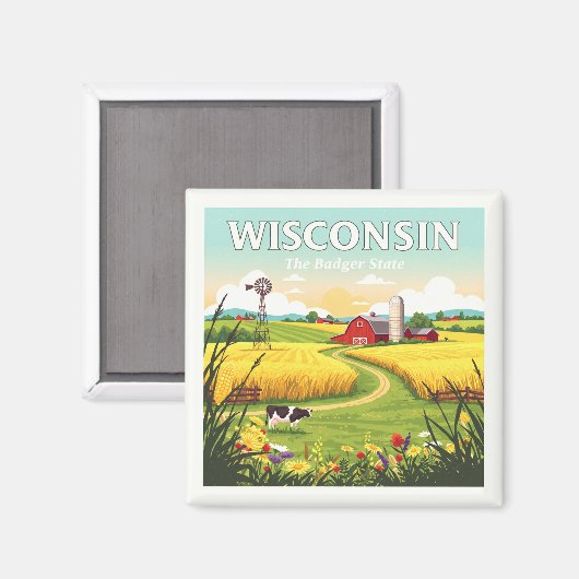  Wisconsin Magneet (Voorkant / Achterkant)