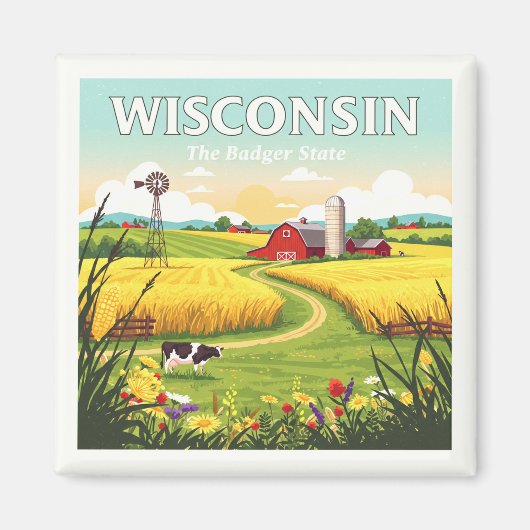  Wisconsin Magneet (Voorkant)