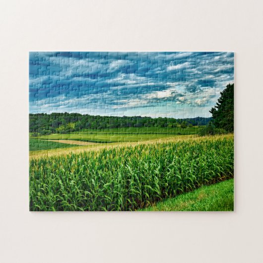 Wisconsin maïsvelden. legpuzzel (Horizontaal)