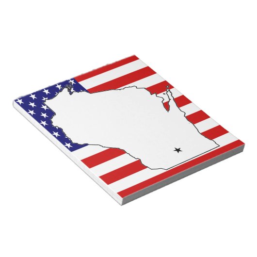 WISCONSIN MAP NOTITIEBLOK (Schuin)