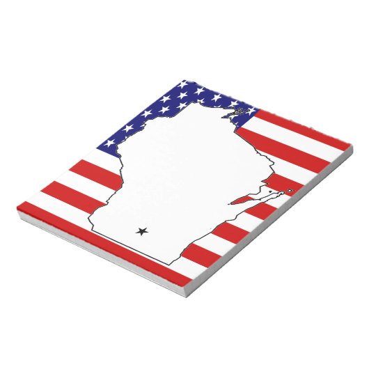 WISCONSIN MAP NOTITIEBLOK (Linkerzijde)