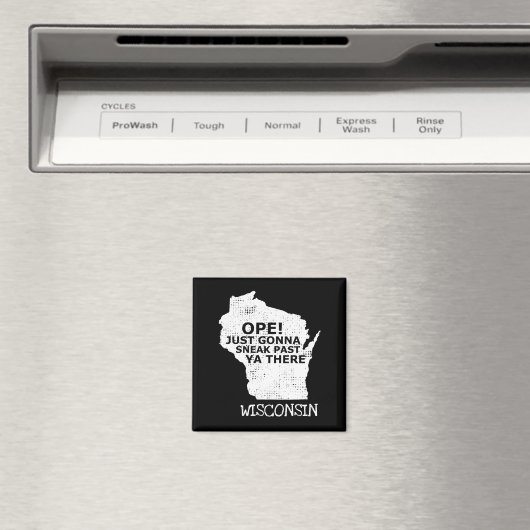 Wisconsin Map Ope Sneak Afgelopen Ya Daar Citaat S Magneet (Insitu (Vaatwasser))