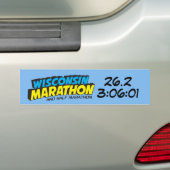 Wisconsin Marathon Post-Marathon Bumpersticker (Op auto)