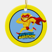 Wisconsin Marathon Post-Marathon Keramisch Ornament (Voorkant)