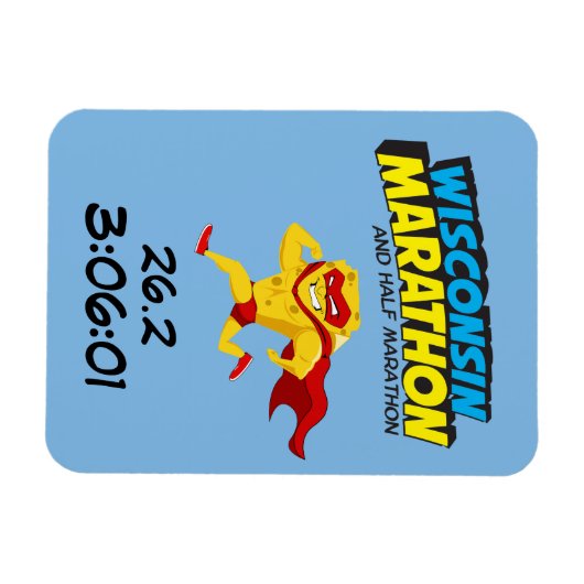 Wisconsin Marathon Post-Marathon Magneet (Horizontaal)