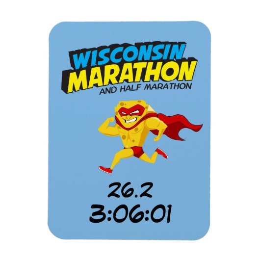 Wisconsin Marathon Post-Marathon Magneet (Verticaal)