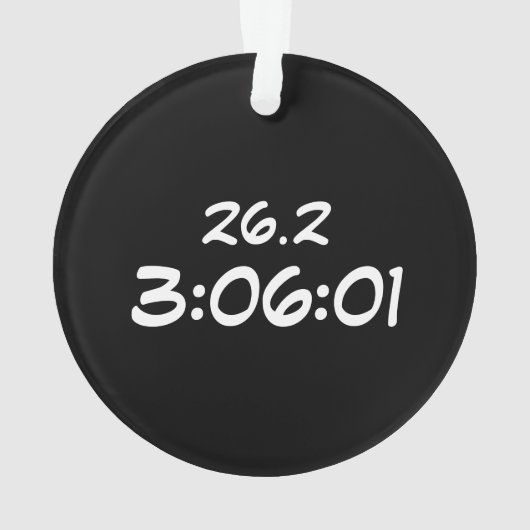 Wisconsin Marathon Post-Marathon Ornament (achterkant)