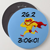 Wisconsin Marathon Post-Marathon Ronde Button 6,0 Cm (Voorkant /achterkant)