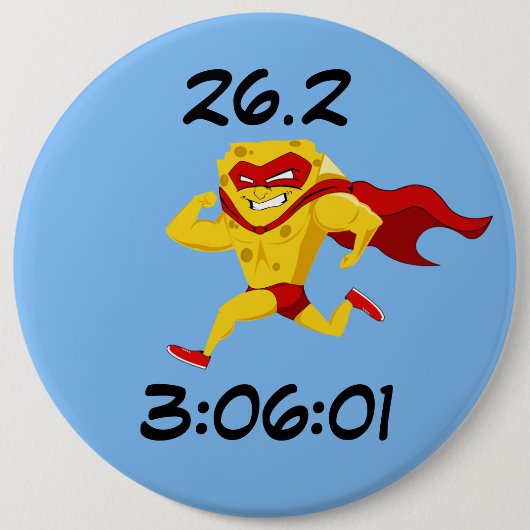 Wisconsin Marathon Post-Marathon Ronde Button 6,0 Cm (Voorkant)