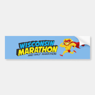 Wisconsin Marathon Race Day Bumpersticker