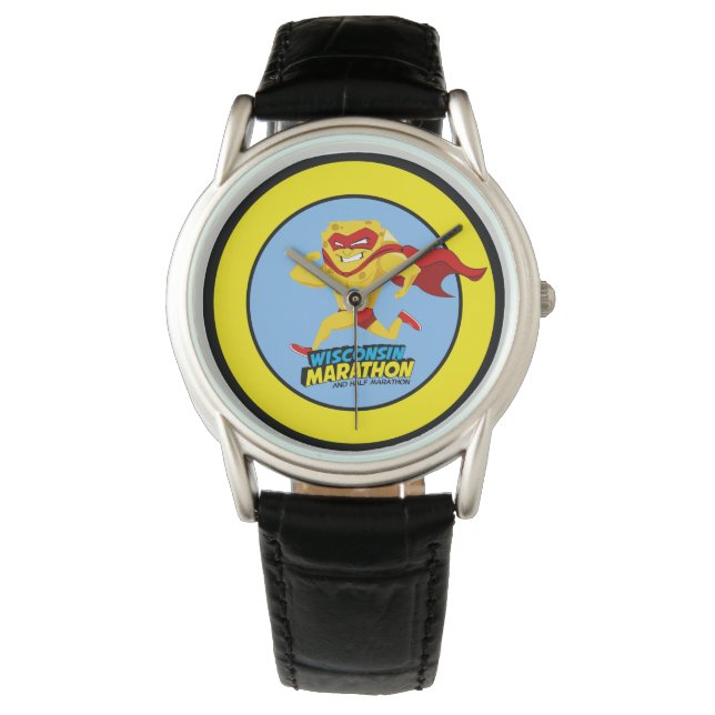 Wisconsin Marathon Race Day Horloge (Voorkant)