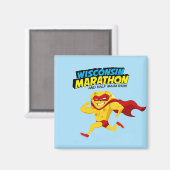 Wisconsin Marathon Race Day Magneet (Voorkant / Achterkant)