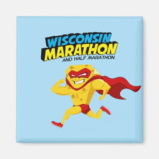 Wisconsin Marathon Race Day Magneet (Voorkant)
