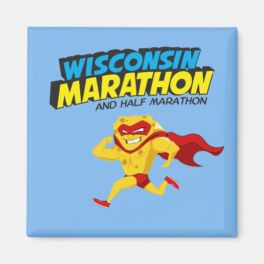 Wisconsin Marathon Race Day Magneet (Voorkant)