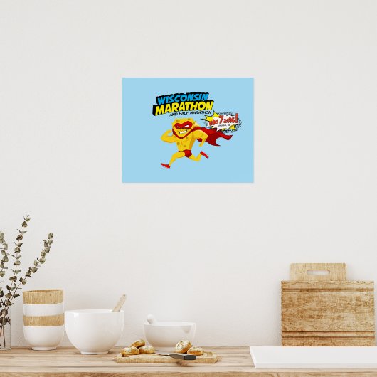 Wisconsin Marathon Race Day Poster (Keuken)