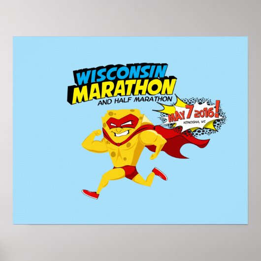 Wisconsin Marathon Race Day Poster (Voorkant)