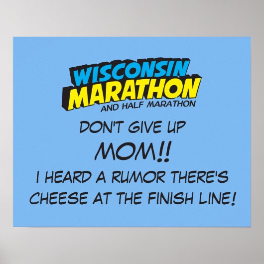 Wisconsin Marathon Race Day Poster (Voorkant)