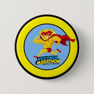 Wisconsin Marathon Race Day Ronde Button 5,7 Cm