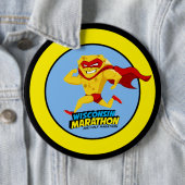Wisconsin Marathon Race Day Ronde Button 6,0 Cm (In situ)