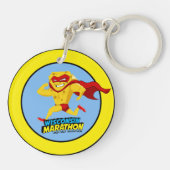 Wisconsin Marathon Race Day Sleutelhanger (Achterkant)