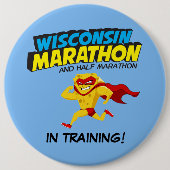Wisconsin Marathon Training Ronde Button 6,0 Cm (Voorkant)