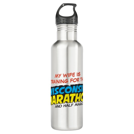 Wisconsin Marathon Training Waterfles (Voorkant)