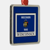 Wisconsin Metalen Ornament (Rechts)