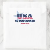 Wisconsin Mijn thuisstaat Sticker (Tas)