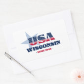 Wisconsin Mijn thuisstaat Sticker (Envelop)