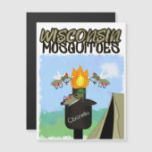 Wisconsin Mosquitoes Cartoon - Camping by Tiki (Voorkant / Achterkant)