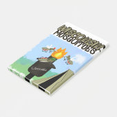 Wisconsin Mosquitoes Cartoon - Camping by Tiki Post-it® Notes (Schuin)