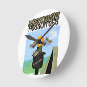 Wisconsin Mosquitoes Cartoon - Camping by Tiki Ronde Klok (Hoek)