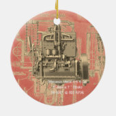 Wisconsin Motor Milwaukee Wisconsin Early Keramisch Ornament (Achterkant)