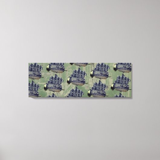 Wisconsin Motor Milwaukee Wisconsin Engine Early K Canvas Afdruk (Voorkant)