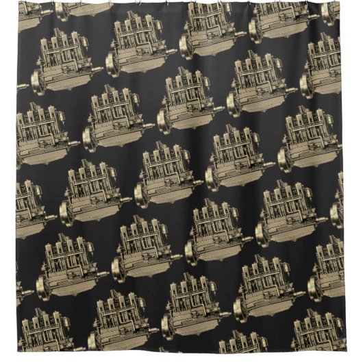 Wisconsin Motor Milwaukee Wisconsin Engine Early K Douchegordijn (Voorkant)