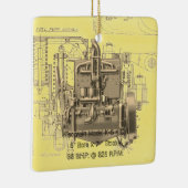 Wisconsin Motor Milwaukee Wisconsin Engine Early K Keramisch Ornament (Rechts)