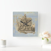 Wisconsin Motor Milwaukee Wisconsin Engine Early K Vierkante Klok (Huis)