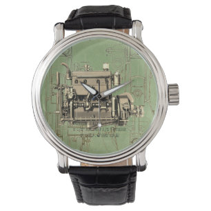 Wisconsin Motor Milwaukee Wisconsin gasmotor B-3 Horloge