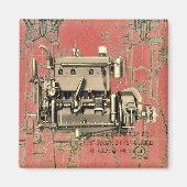 Wisconsin Motor Milwaukee Wisconsin gasmotor B-3 Magneet (Voorkant)