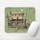 Wisconsin Motor Milwaukee Wisconsin gasmotor B-3 Muismat (Met muis)