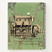 Wisconsin Motor Milwaukee Wisconsin gasmotor B-3 Notitieboek (Achterkant)