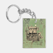 Wisconsin Motor Milwaukee Wisconsin gasmotor B-3 Sleutelhanger (Voorkant Links)