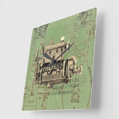 Wisconsin Motor Milwaukee Wisconsin gasmotor B-3 Vierkante Klok (Hoek)