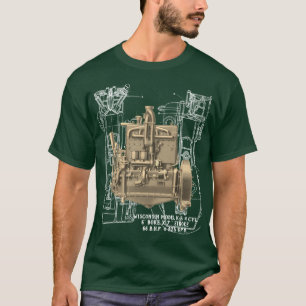Wisconsin Motor Milwaukee Wisconsin gasmotor K T-shirt