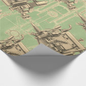 Wisconsin Motor Milwaukee Wisconsin gasmotor X Cadeaupapier (Hoek)