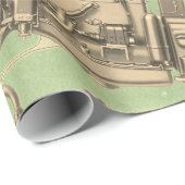 Wisconsin Motor Milwaukee Wisconsin gasmotor X Cadeaupapier (Rol Hoek)