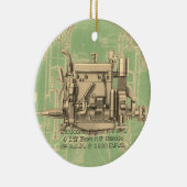 Wisconsin Motor Milwaukee Wisconsin gasmotor X Keramisch Ornament (Rechts)